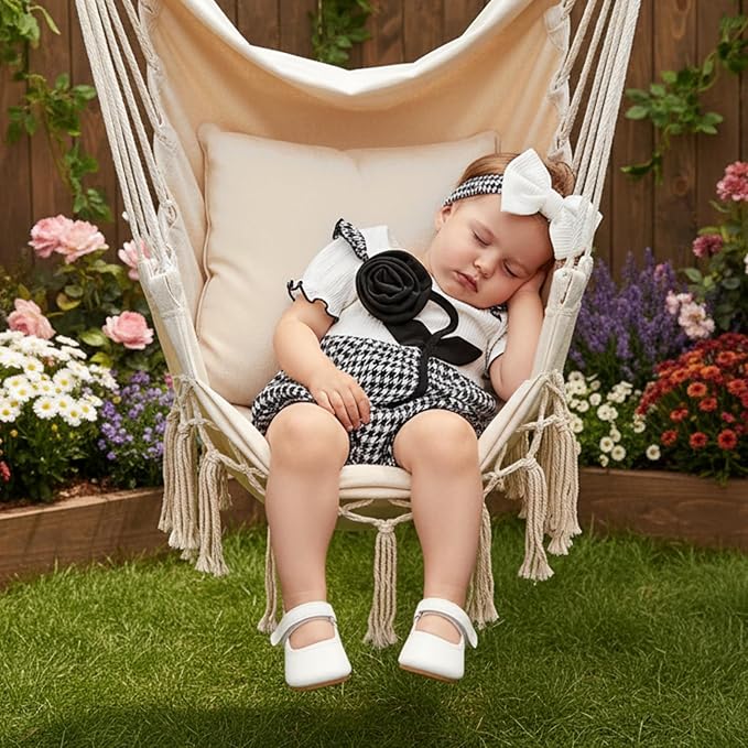 Giraropa Newborn Baby Girl Clothes Smocked Bubble Romper Dress + Socks + - Image 6