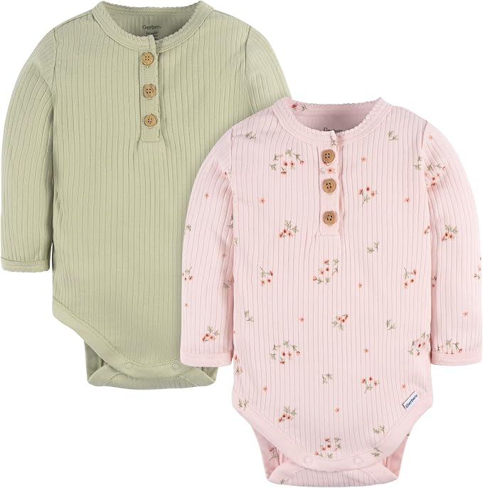 Gerber Baby Boys & Baby Girls 2-Pack Bodysuits by Gerber