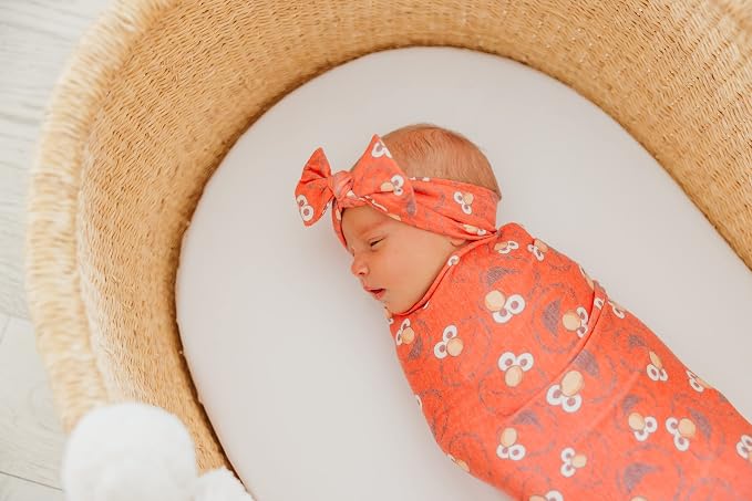Copper Pearl Swaddle Blankets for Newborns | Soft Stretchy Receiving Blankets - Image 8