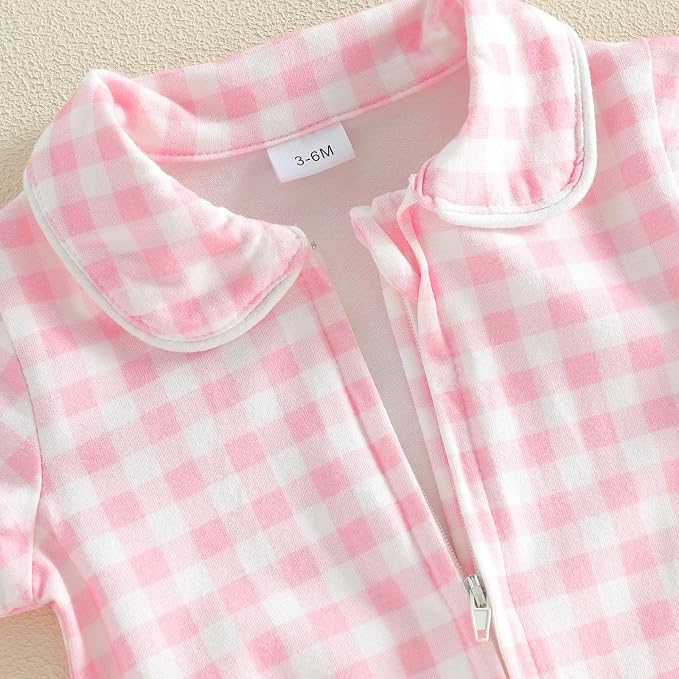 Seyurigaoka Newborn Baby Boy Girl Romper Long Sleeve Zipper Jumpsuit - Image 6