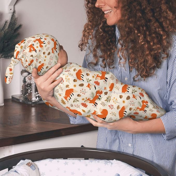 Fox Swaddle Blankets Soft Receiving Blanket Baby Swaddle Wrap - Image 6