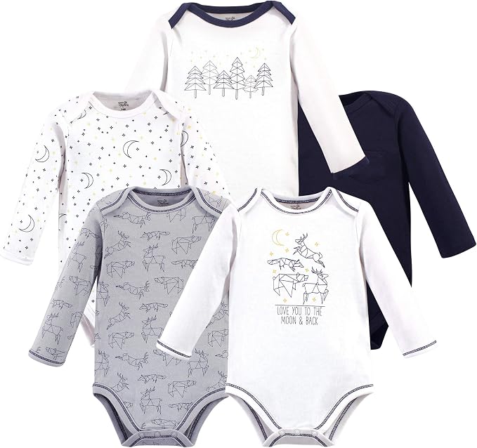 Touched by Nature Unisex Baby Organic Cotton Long-Sleeve Bodysuits by TouchedbyNature