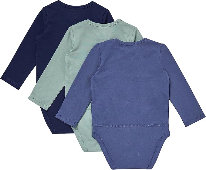 Hanes Baby Pure Comfort Long Sleeve Bodysuits, Infant Bodysuits, Boys & Girls - Image 2