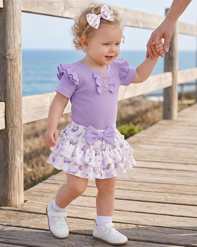HONGTEYA Baby Girl Clothes Set Newborn Infant Summer Outfits - Image 6