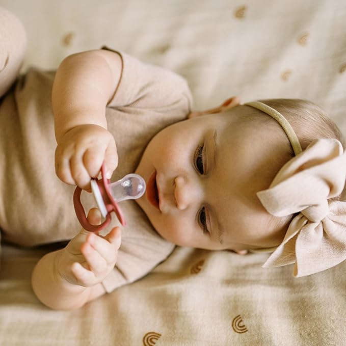 Dr. Brown's Advantage Baby Pacifiers, 0-6 Month, Pink, 2 Countt and Dr. Brown's Advantage Baby Pacifiers, Glow-in-The-Dark, 0-6 Month Pacifiers, Pink, 2 Count