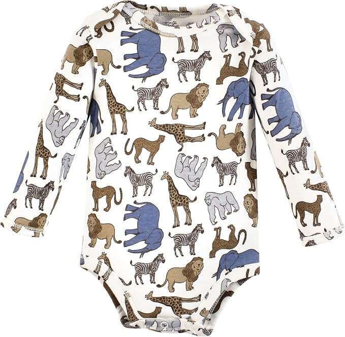 Touched by Nature Unisex Baby Organic Cotton Long-Sleeve Bodysuits - Image 4