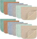 MIGIOL Muslin Burp Cloths 100% Cotton Pack of 12. Soft, Gentle & Absorbent Baby by Unknown