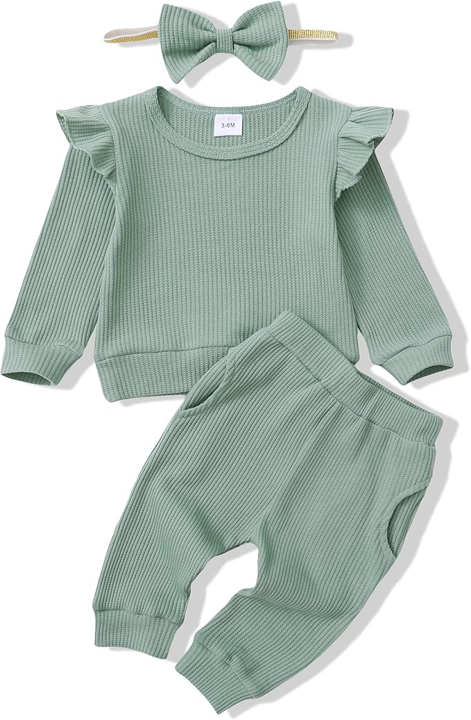 Renotemy Baby Girl Clothes Cute Fall Winter Toddler Girls Outfits 3M-3T by Renotemy