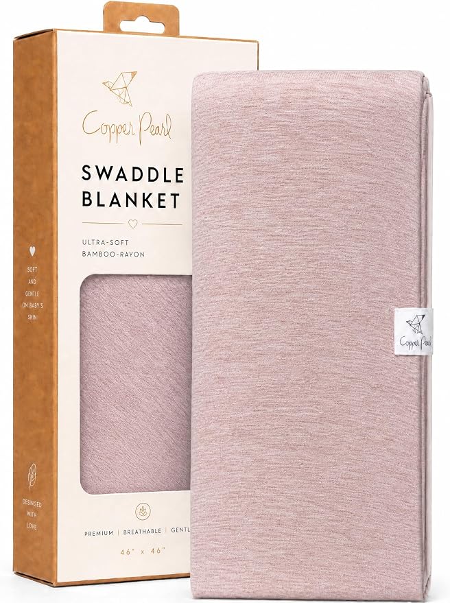 Copper Pearl Swaddle Blankets for Newborns | Soft Stretchy Receiving Blankets by CopperPearl