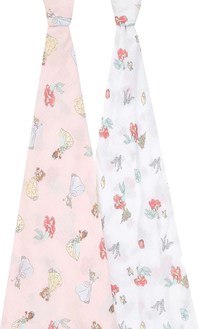 aden + anais Essentials Muslin Swaddle Blankets, Newborn Receiving Blanket - Image 2