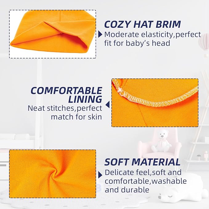 Century Star Baby Beanie Hats Newborn Infant Toddler Beanies - Image 3
