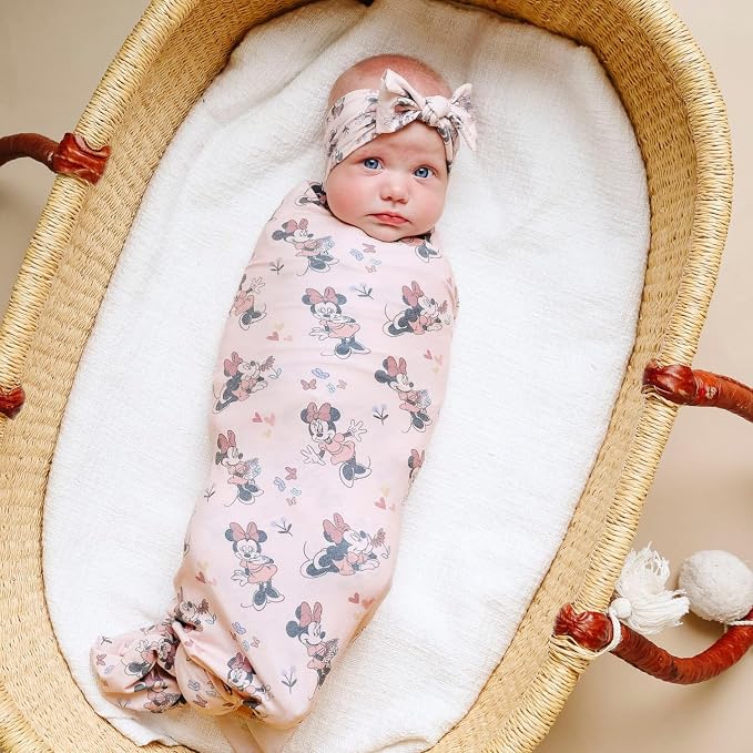 Copper Pearl Swaddle Blankets for Newborns | Soft Stretchy Receiving Blankets - Image 3