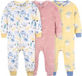 Gerber Baby & Toddler Girls Loose Fit Fleece Footless Pajamas 3-Pack by Gerber