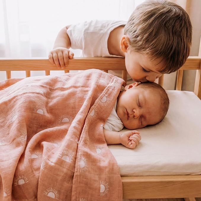 GLLQUEN BABY Receiving Blanket Boy Cotton Muslin Swaddle Blankets Girl Newborn - Image 7