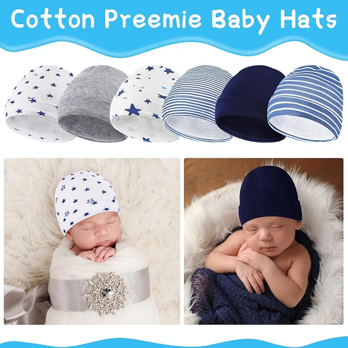 Newcotte 6 Preemie Hats - Image 6