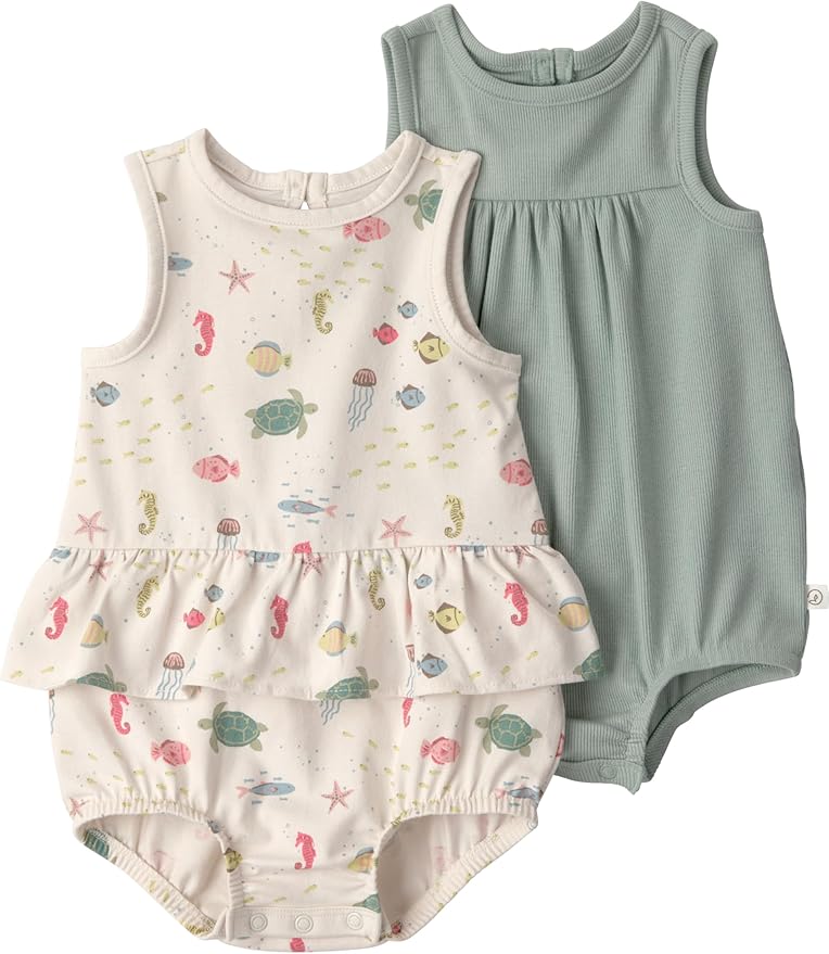 little planet by carter's Unisex Baby Organic Cotton Gauze Shortall by LittlePlanet