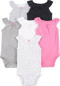 Simple Joys by Carter's Baby Girls 6 Pack Short Sleeve Bodysuit by SimpleJoysbyCarters