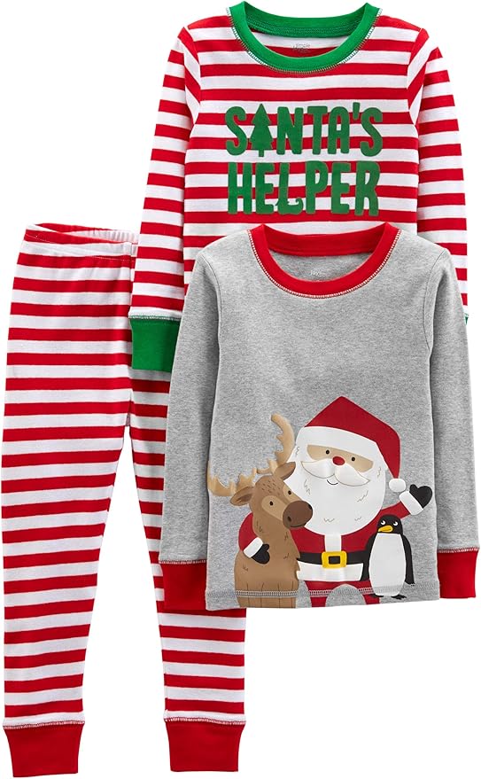 Simple Joys by Carter's Baby 3-Piece Snug-fit Cotton Holiday Pajama Set by SimpleJoysbyCarters