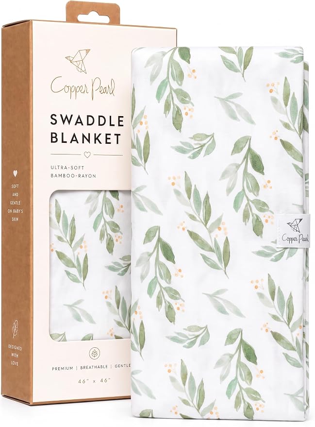 Copper Pearl Swaddle Blankets for Newborns | Soft Stretchy Receiving Blankets by CopperPearl