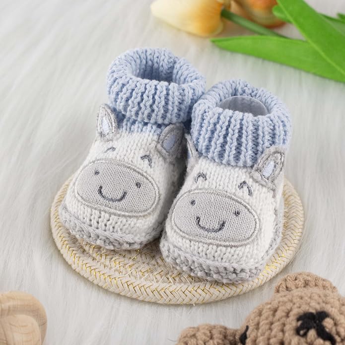 Baby Booties Newborn Infant Hand Crochet Knit Cotton Shoes Booties First - Image 3