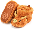 Highland Cow Baby Booties | Newborn Shoes, Infant Slippers, Unisex Styling by ShinyMatch
