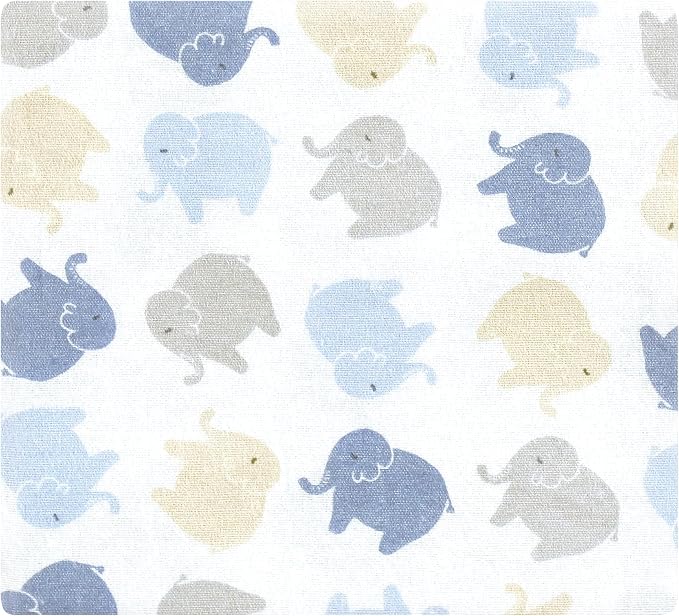Hudson Baby Unisex Baby Cotton Flannel Receiving Blankets 4-Pack, One Size - Image 3