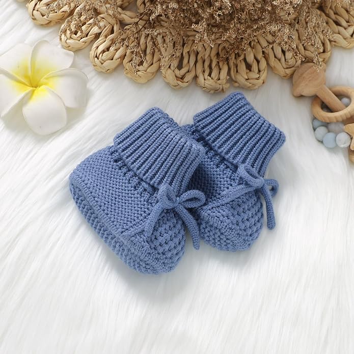 Newborn Shoes Knitted Baby Booties Infant Boys Girls First Walkers | Handmade - Image 6