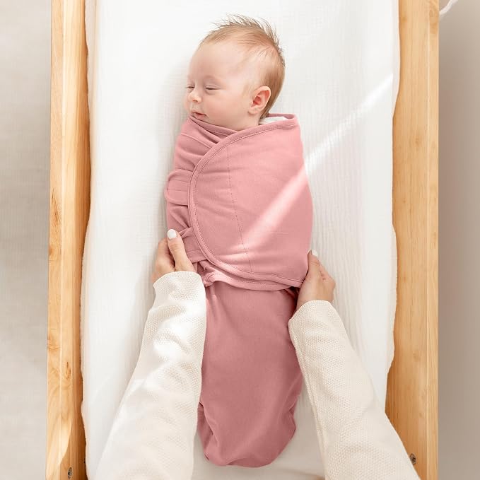 Comfy Cubs Easy Swaddle Blanket 3 Pk L Blanket Swaddle Blush Mauve Mulberry | - Image 4