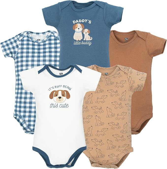 Hudson Baby Unisex Baby Cotton Bodysuits 5-pack by HudsonBaby