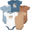 Hudson Baby Unisex Baby Cotton Bodysuits 5-pack by HudsonBaby