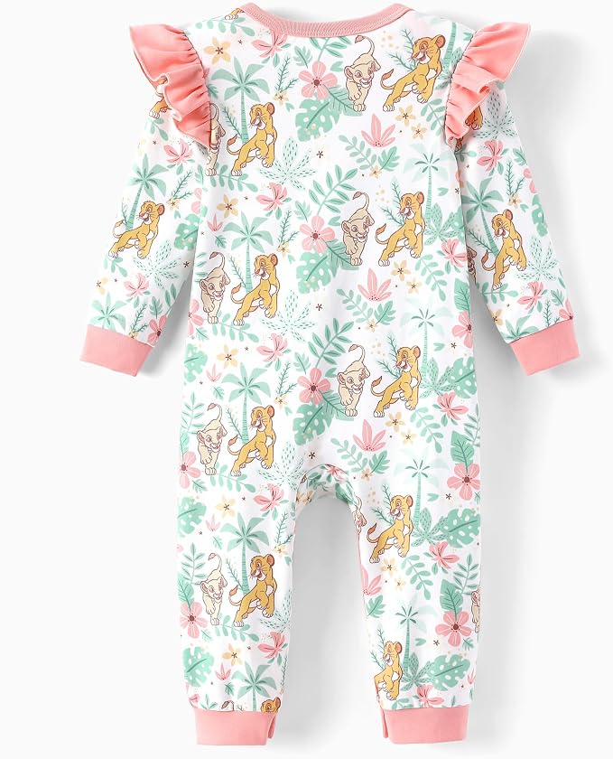 Disney Stitch Princess Minnie Winnie Marvel Baby Girls Ruffle Long Sleeve - Image 2