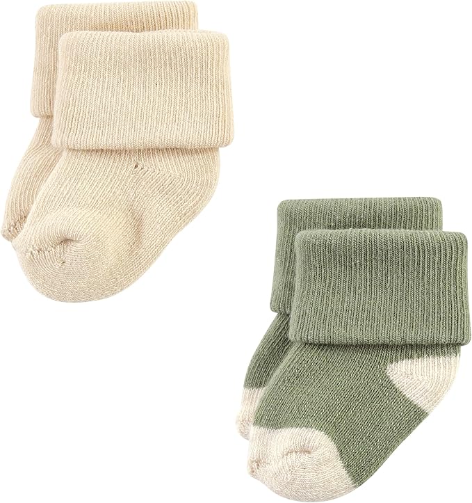 Hudson Baby Baby 8-pack Cotton Rich Newborn and Terry Socks - Image 5