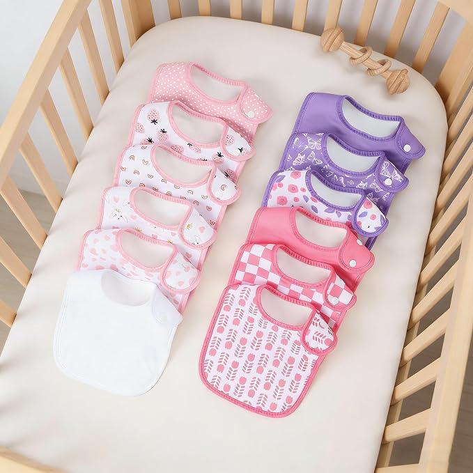 Baby Bibs Soft and Absorbent Cotton Bandana Bibs Set - Image 8