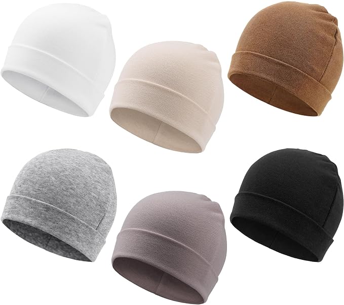DRESHOW BQUBO 6 Pack Baby Beanie Hats by DRESHOW