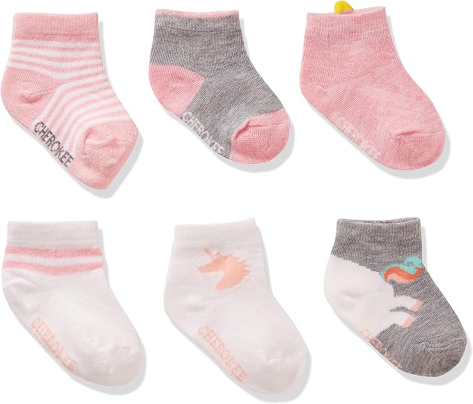 Cherokee Baby Girls' 12 Pack Shorty Ankle Socks - Image 2