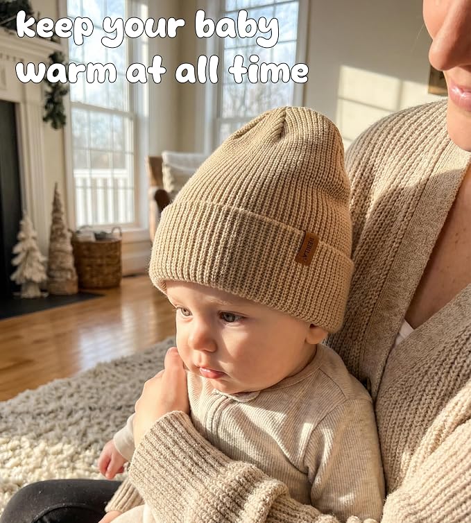Baby Beanie Toddler Infant Winter Hats Knit Warm Caps - Image 2