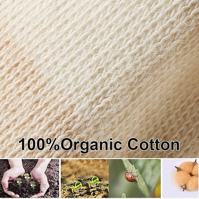 MOMSMENU Baby Mittens Newborn Muslin Soft No Scratch 0-6 Months 6-Pack | - Image 2