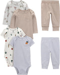 Simple Joys by Carter's Baby 6-piece Bodysuits and Pants Set by SimpleJoysbyCarters