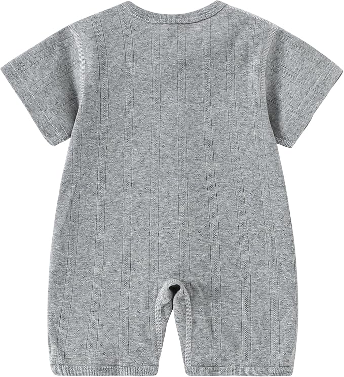 AMIYAN Unisex Baby Cotton Romper Boys Short Sleeve One-Piece Jumpsuit Infant - Image 5