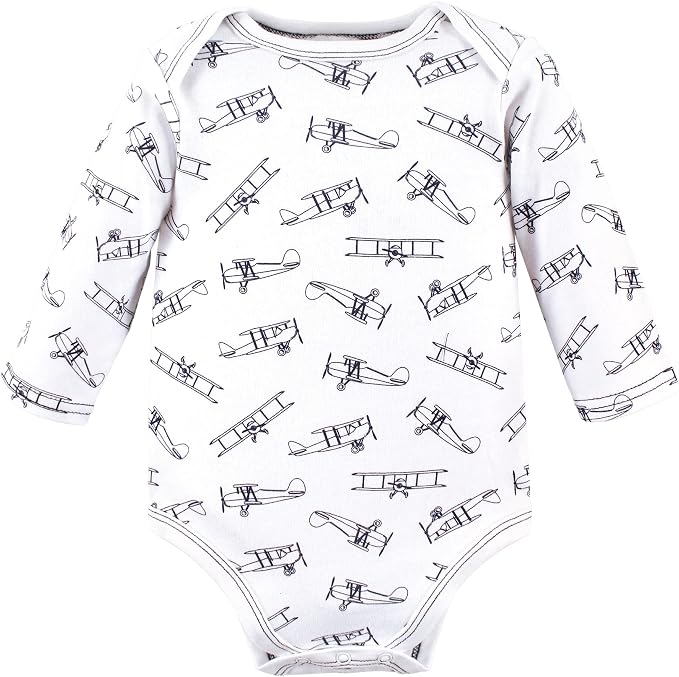 Hudson Baby baby-boys Cotton Long-sleeve Bodysuits 3-pack - Image 4