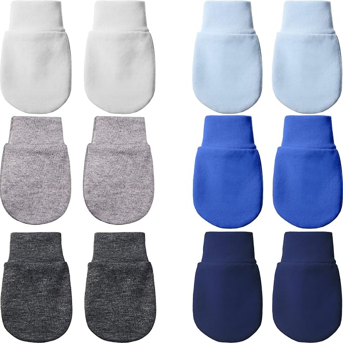 Geyoga 6 Pairs Baby Mittens Newborn No Scratch Gloves Infant | Anti Scratch by Geyoga