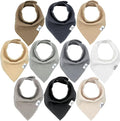 DiaperSquad's Baby Bibs for Drooling and Teething, Bibs for Boys, Baby Girl - Solid Cotton Baby Drool Bibs