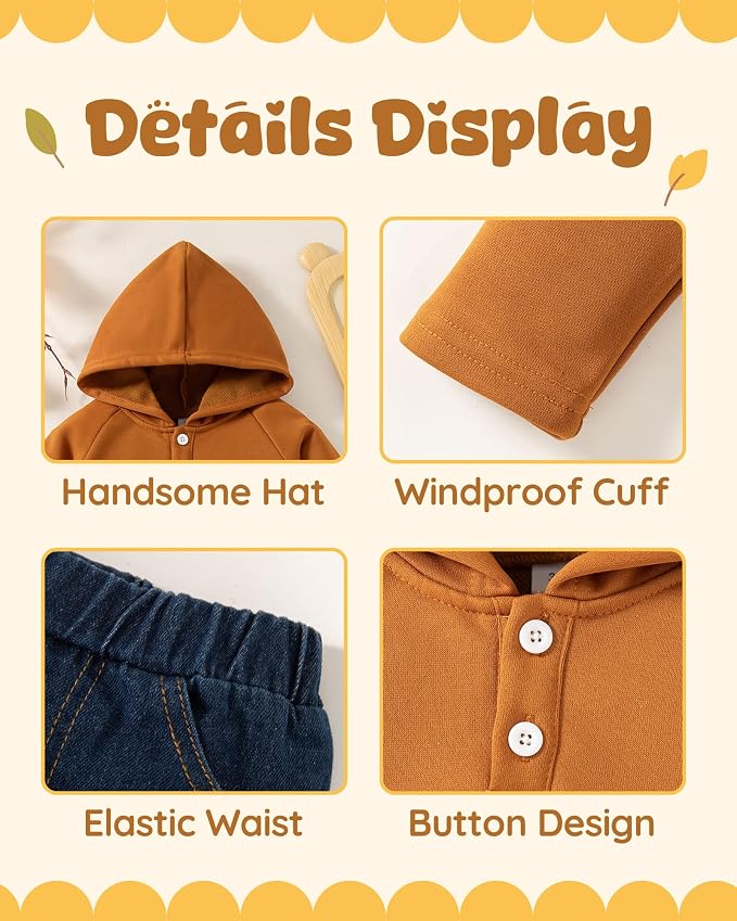 NZRVAWS Baby Boy Clothes Toddler Boy Outfit 2 3 4T 6 12 18 24 Month Fall Winter - Image 4