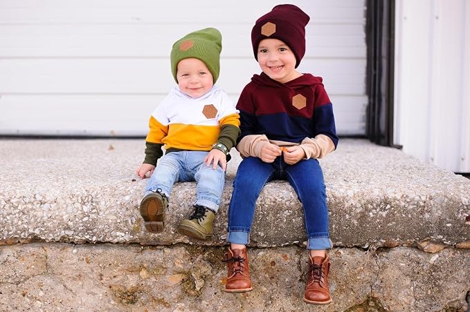 Infant Baby Boy Fall Winter Clothes Outfit Hooded Long Sweatshirt Pant Set - Image 3