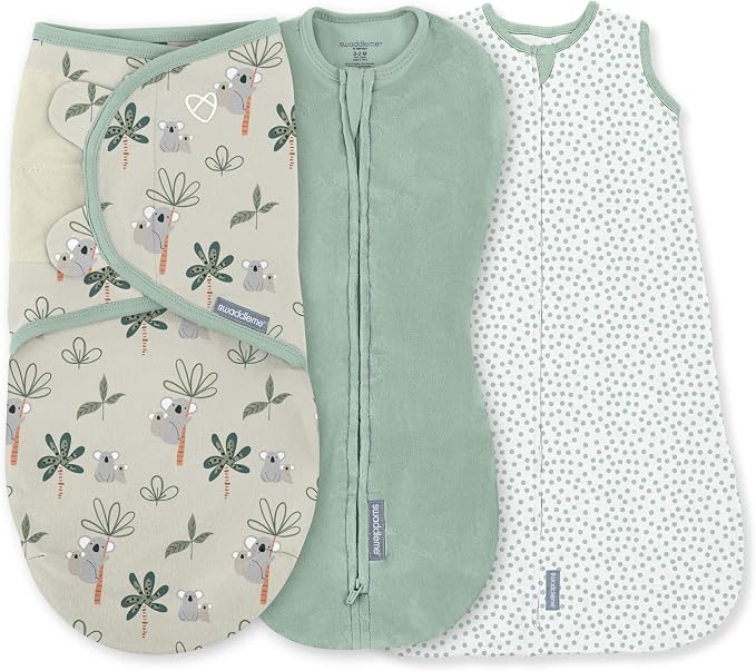 SwaddleMe by Ingenuity Comfort Pack Baby Swaddle Set, Size 0-3 Months, 5-14 by SwaddleMe%C2%AE