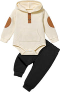 Fommy Baby Boy Clothes Colorblocked Long Sleeve Hoodie + Long Pants 2PCS Fall by Fommy