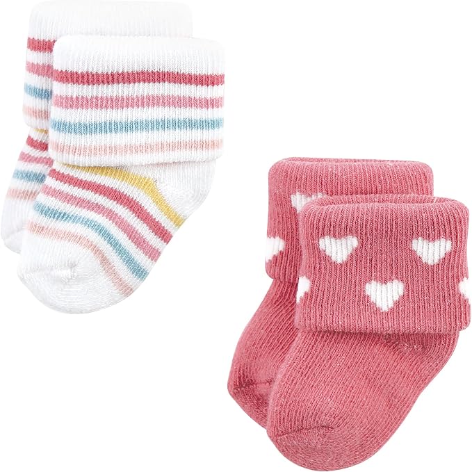 Hudson Baby Baby 8-pack Cotton Rich Newborn and Terry Socks - Image 3