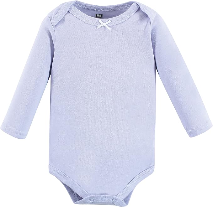 Hudson Baby Baby Girls' Cotton Long-sleeve Bodysuits 3-pack - Image 4