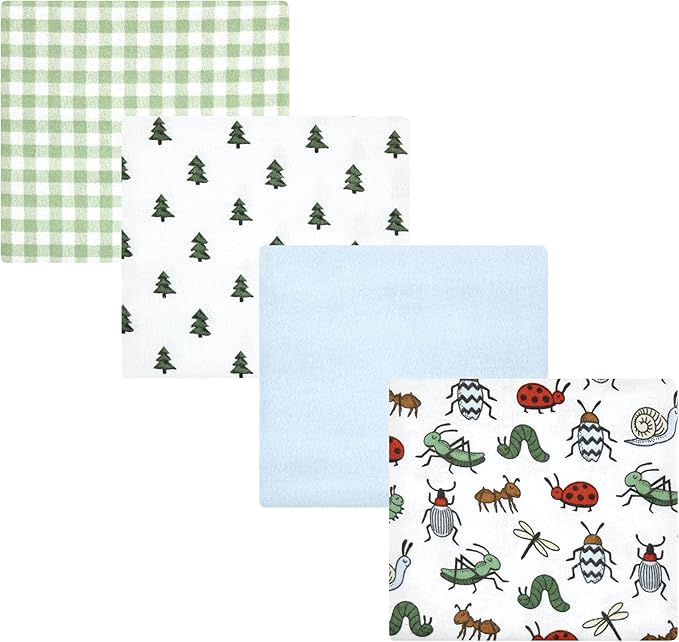 Hudson Baby Unisex Baby Cotton Flannel Receiving Blankets, One Size by HudsonBaby