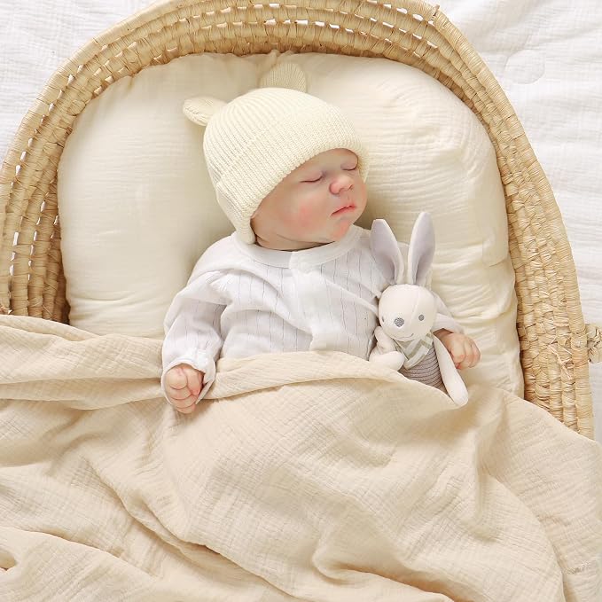 Hadetoto Cotton Baby Beanie Winter Knitted Hat - Image 4